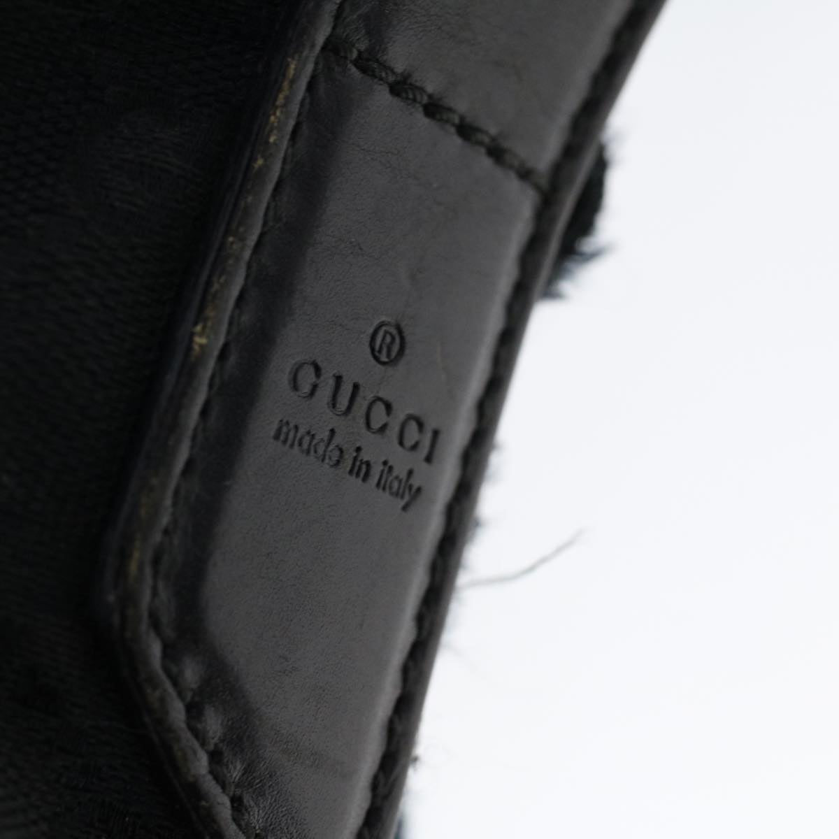 GUCCI GG Canvas Shoulder Bag Black 53665