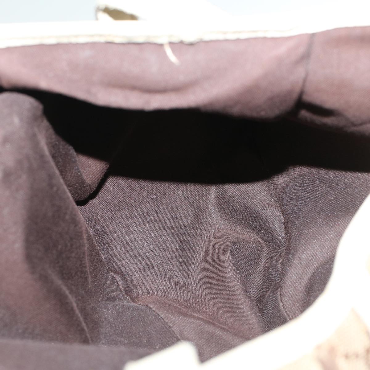 GUCCI GG Canvas Tote Bag Beige White 53667