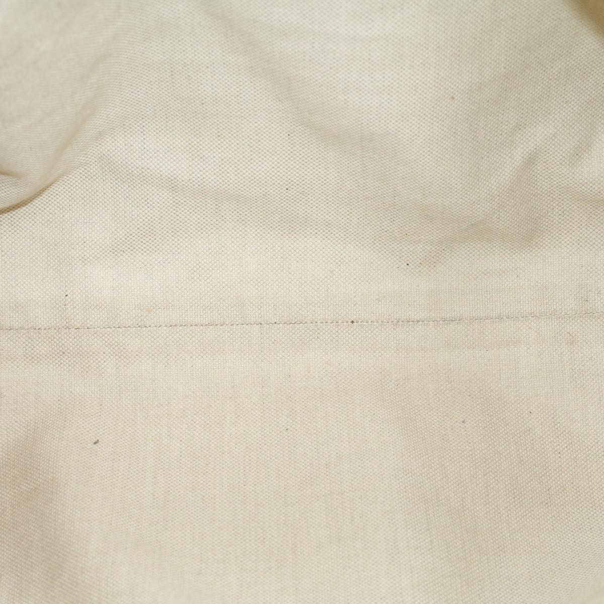 GUCCI GG Canvas Hand Bag Beige White 53669