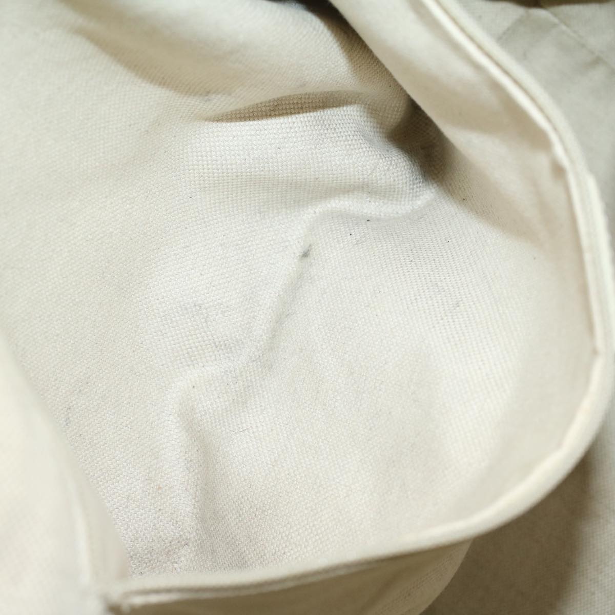 GUCCI GG Canvas Hand Bag Beige White 53669