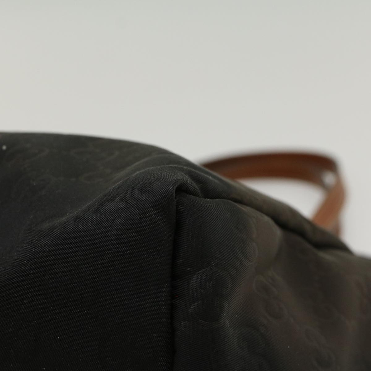 GUCCI GG Canvas Tote Bag Nylon Brown 53670