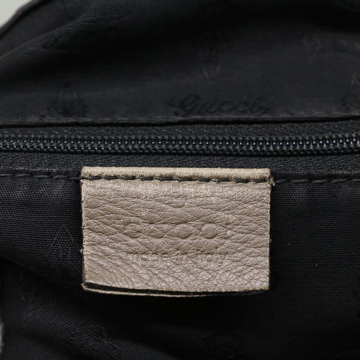 GUCCI Guccissima GG Canvas Hand Bag Leather Gray 53672