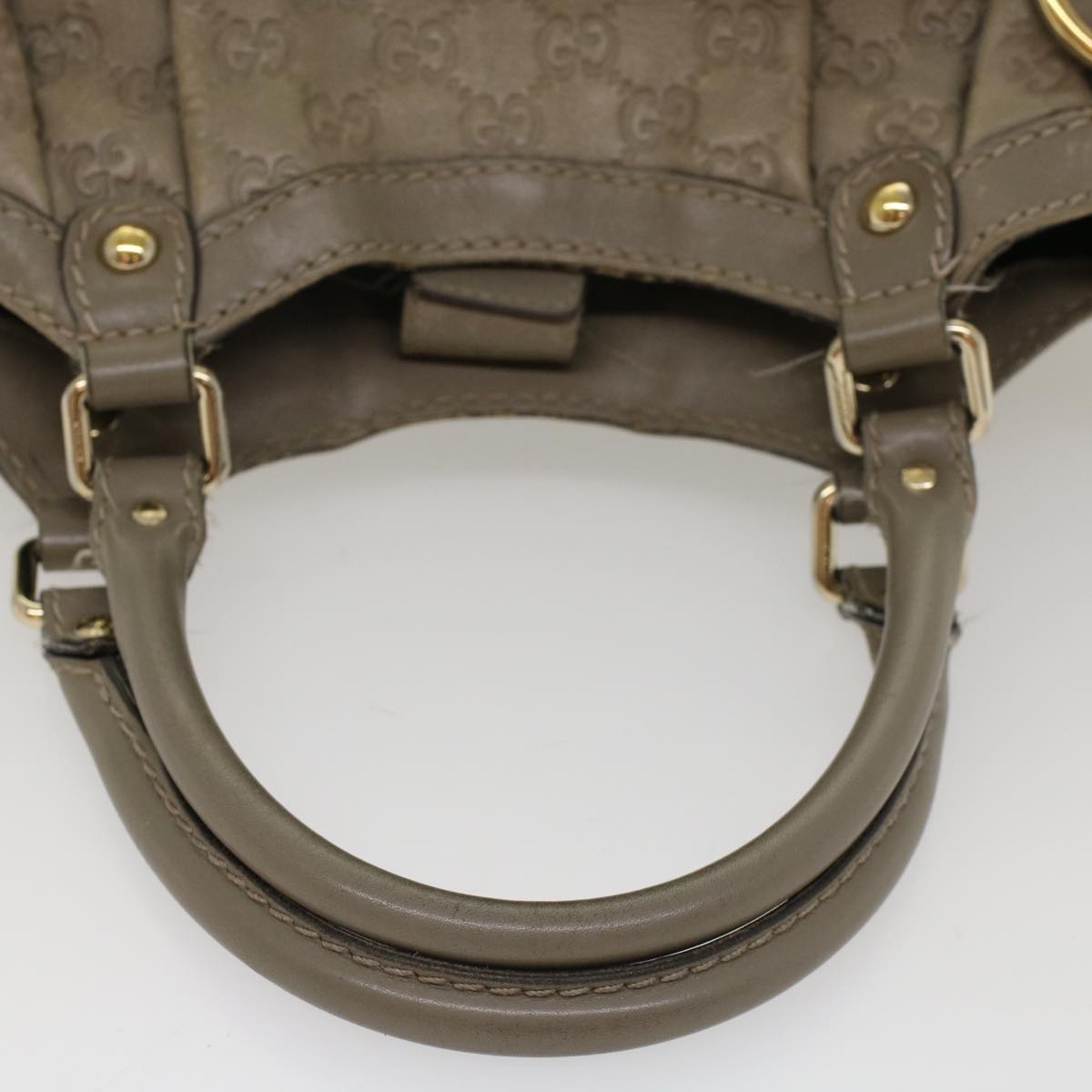 GUCCI Guccissima GG Canvas Hand Bag Leather Gray 53672
