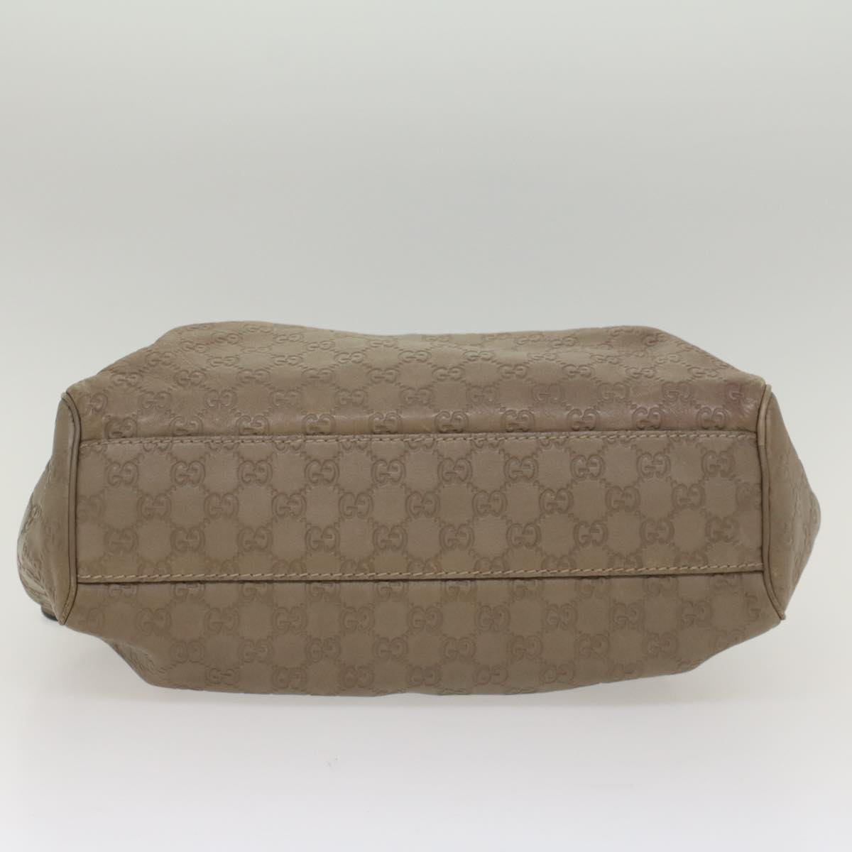 GUCCI Guccissima GG Canvas Hand Bag Leather Gray 53672
