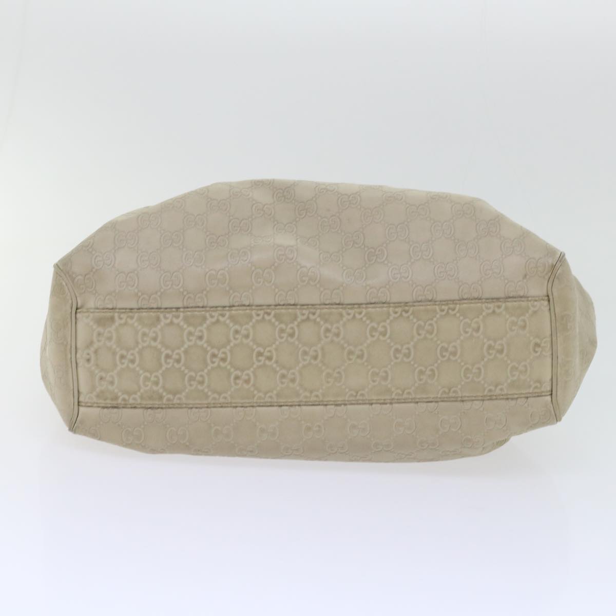GUCCI Guccissima GG Canvas Hand Bag Leather Cream Beige 53673
