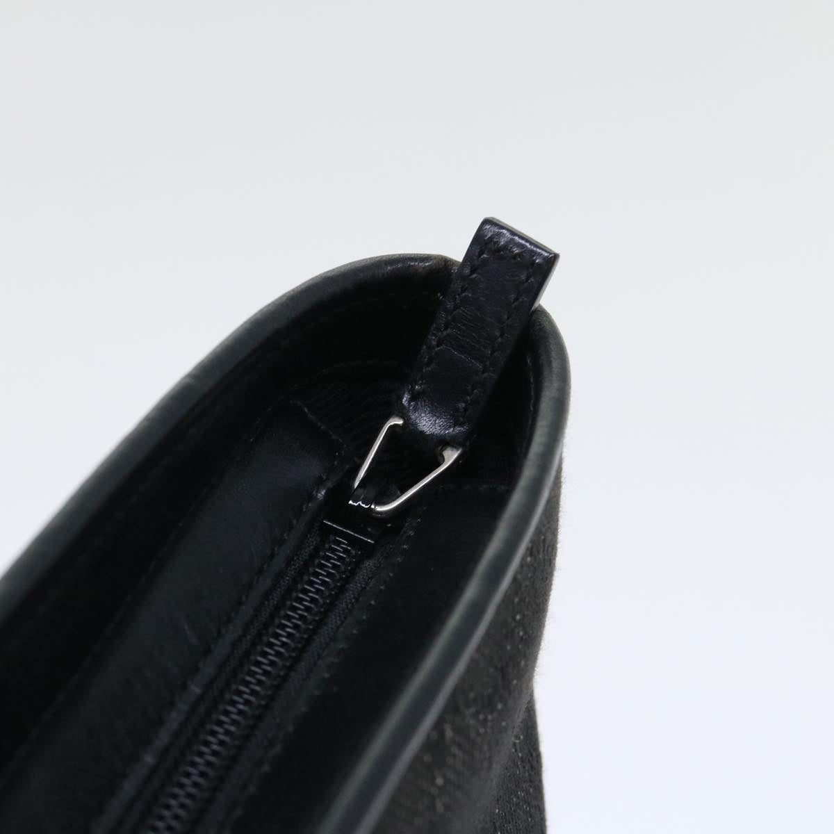 GUCCI GG Canvas Tote Bag Canvas Leather Black 53674