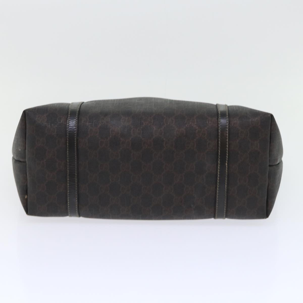 GUCCI GG Canvas Tote Bag PVC Leather Brown 53675