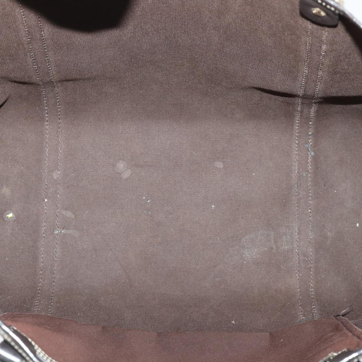 GUCCI GG Canvas Tote Bag PVC Leather Brown 53675