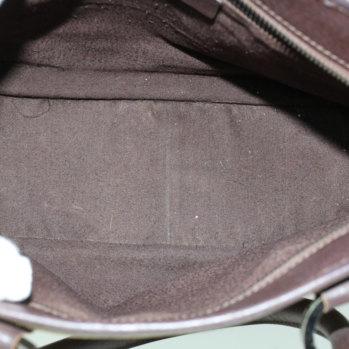 GUCCI GG Canvas Hand Bag Canvas Leather Beige Brown 53680