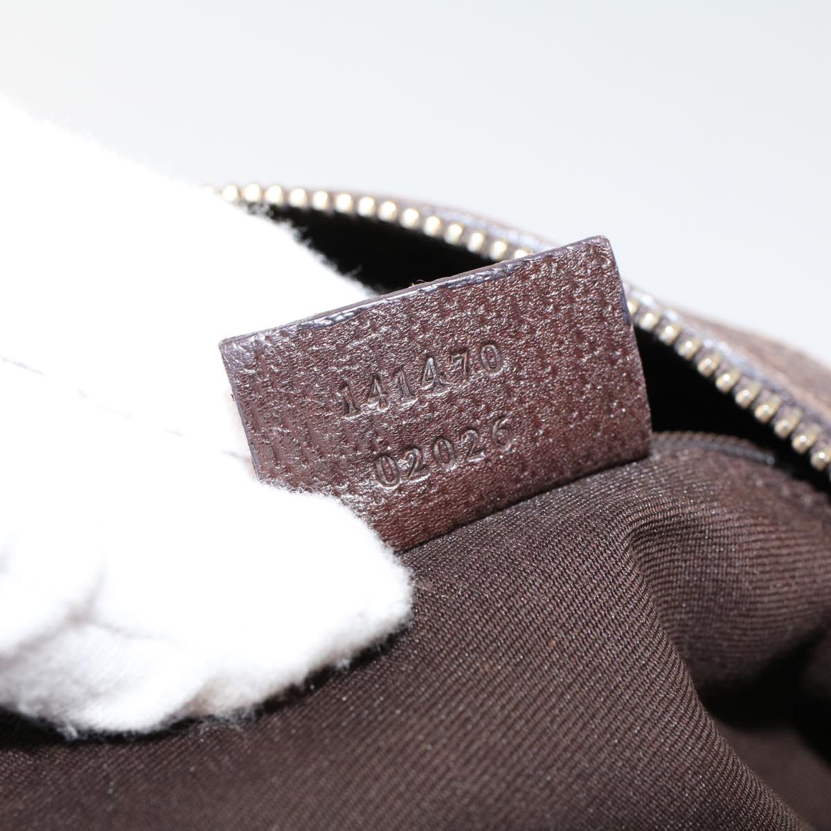 GUCCI GG Canvas Tote Bag Nylon Beige Brown 53682