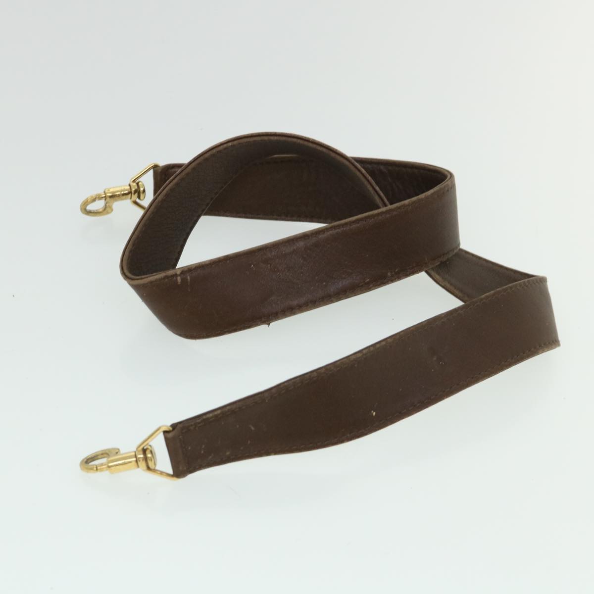 GUCCI Bamboo Hand Bag Leather 2way Brown 53688