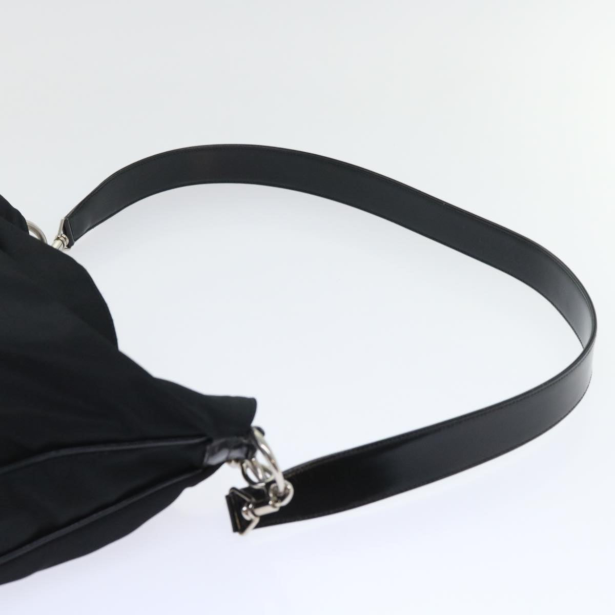 GUCCI Bamboo Shoulder Bag Nylon 2way Black 53689