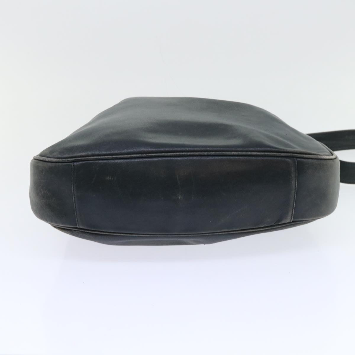 GUCCI Bamboo Shoulder Bag Leather 2way Black 53693