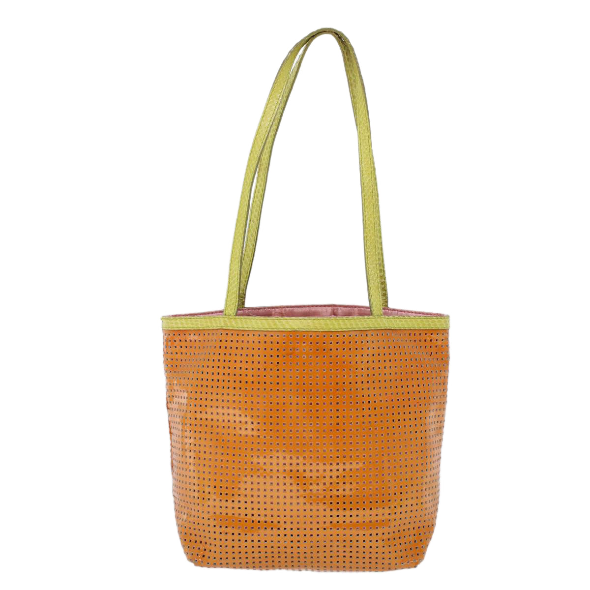 FENDI Hand Bag Patent leather Orange 53743