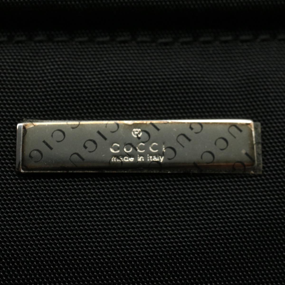 GUCCI Hand Bag Nylon Black 015 3710 002214 53843