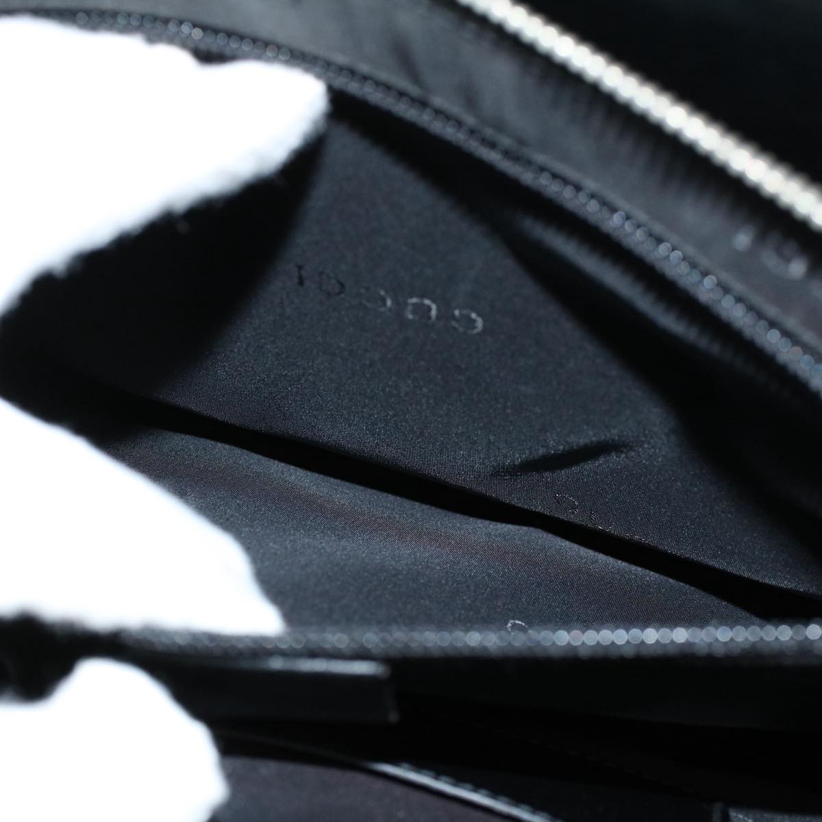 GUCCI Hand Bag Nylon Black 015 3710 002214 53843