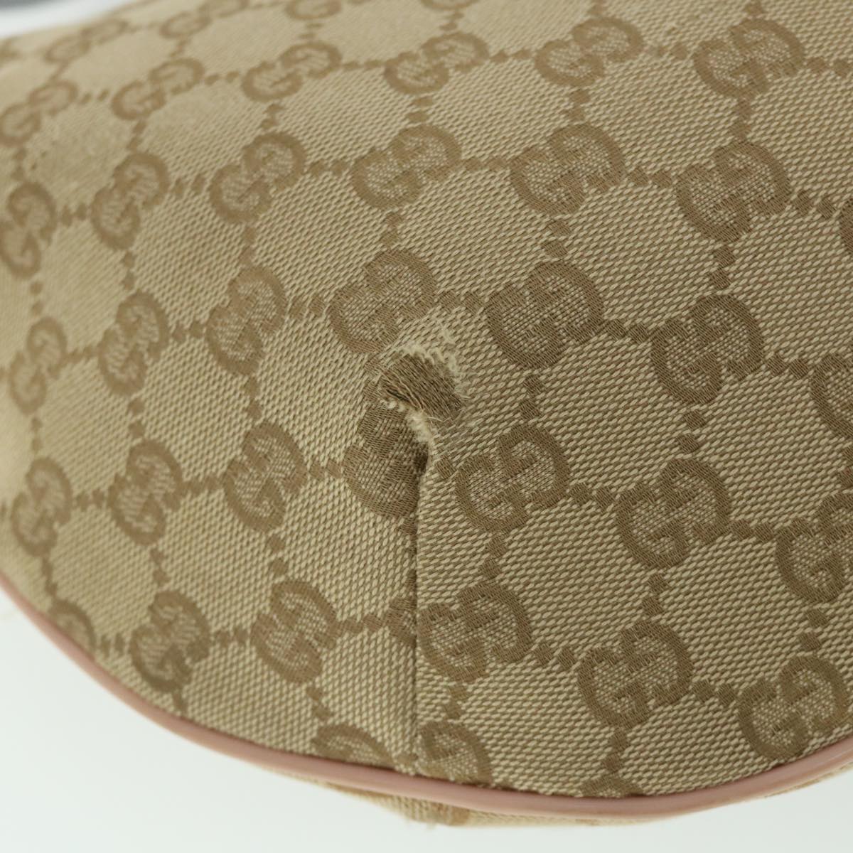 GUCCI GG Canvas Sherry Line Shoulder Bag Beige Light Blue pink 181092 53844