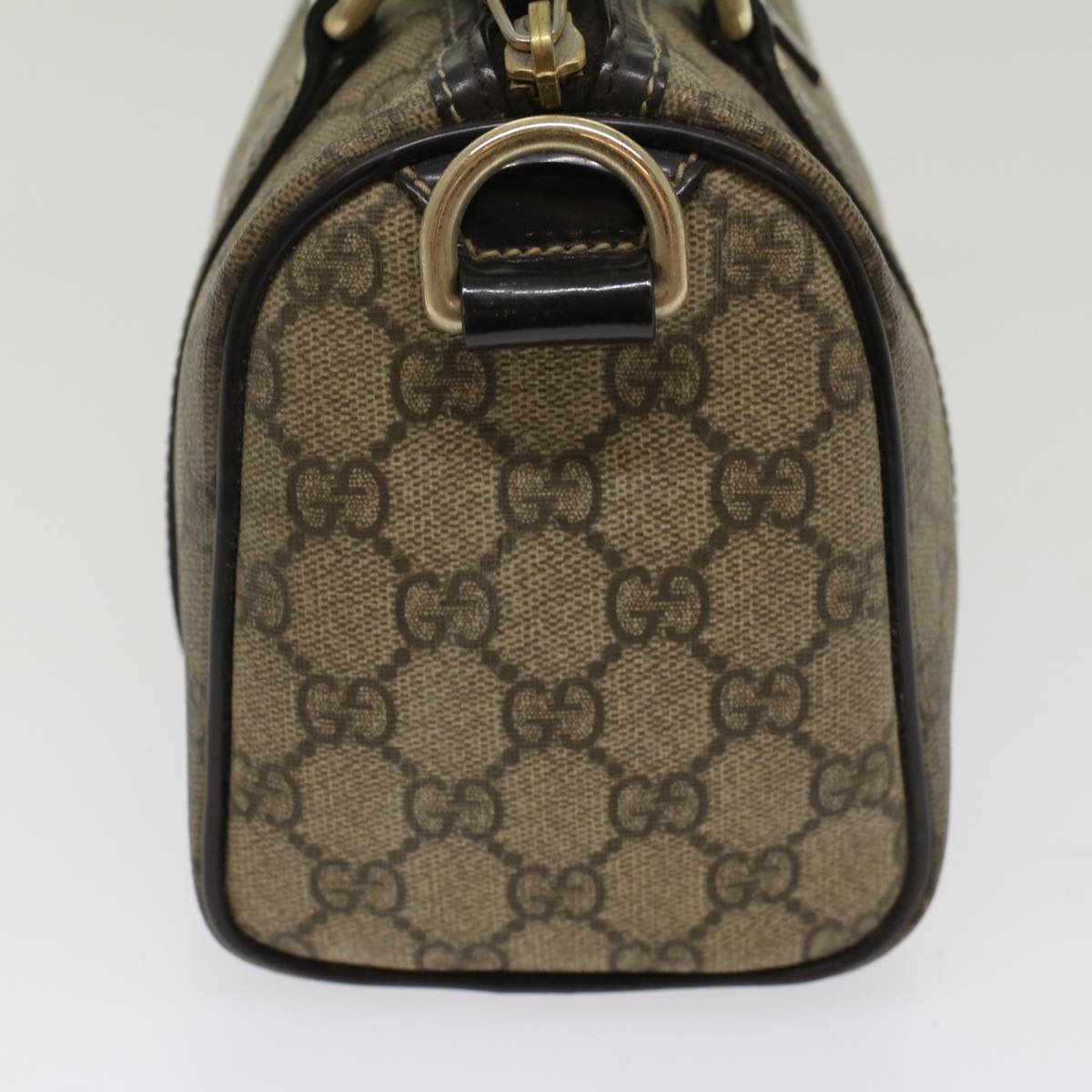 GUCCI GG Supreme Hand Bag PVC Leather Beige 193604 54006