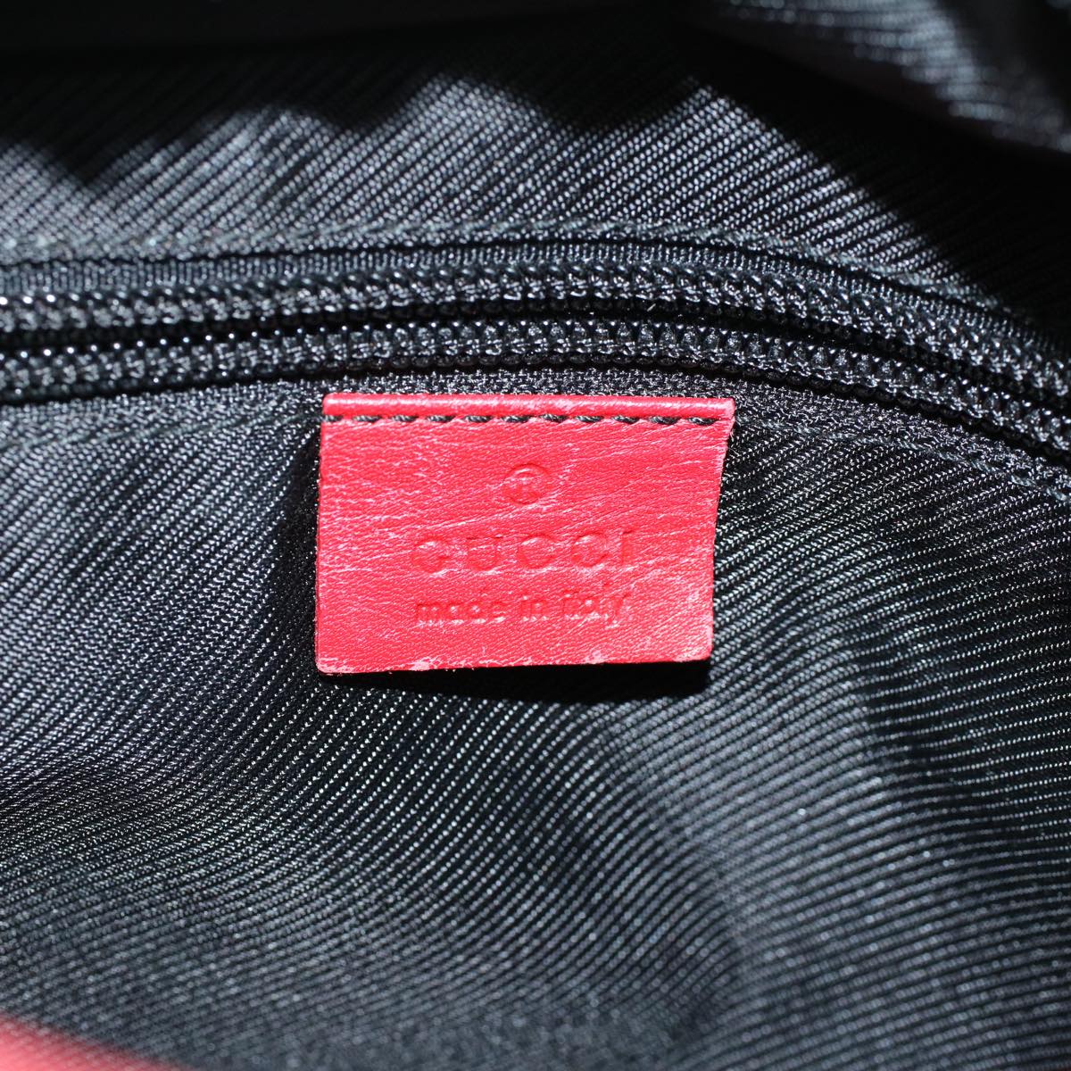 GUCCI GG Canvas Tote Bag Canvas Leather Navy Red 019 0402 1705 54010