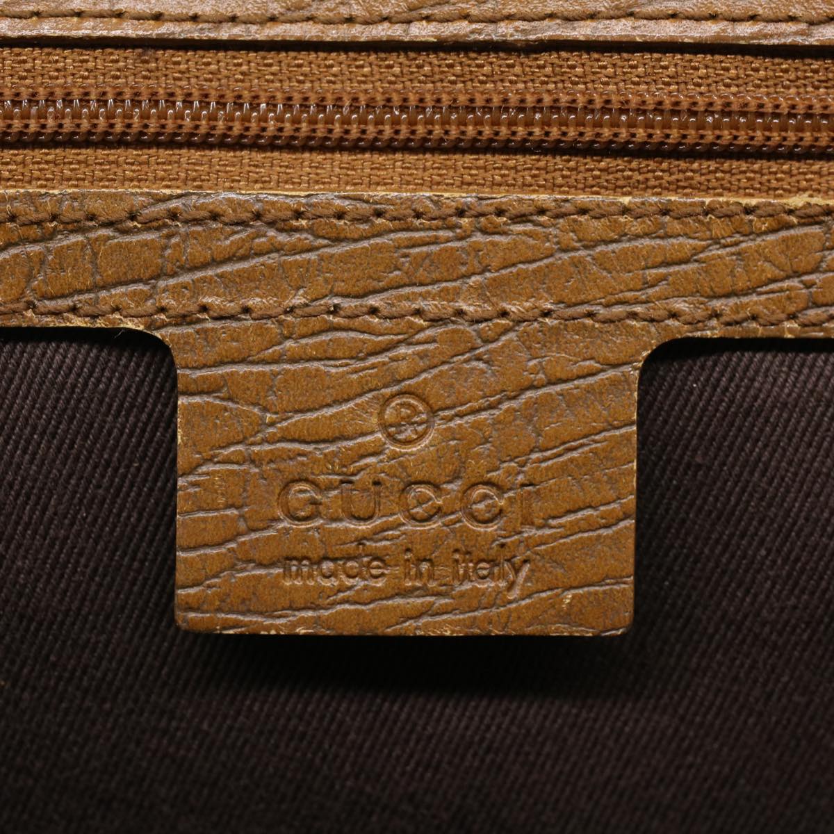 GUCCI GG Canvas Bamboo Hand Bag Beige 112530 54011