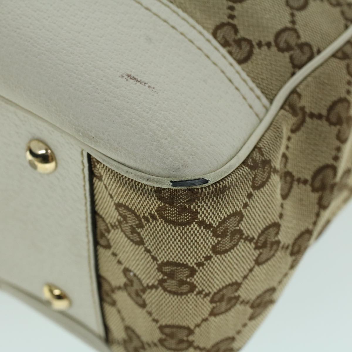 GUCCI GG Canvas Web Sherry Line Tote Bag Beige Red Green 163805 54012