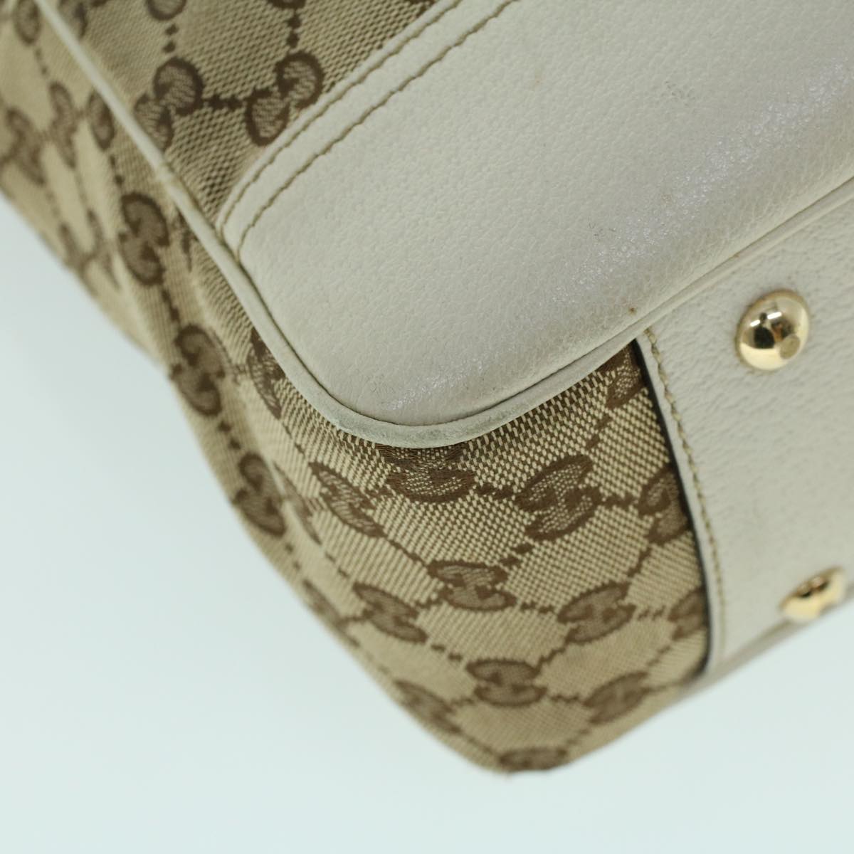 GUCCI GG Canvas Web Sherry Line Tote Bag Beige Red Green 163805 54012