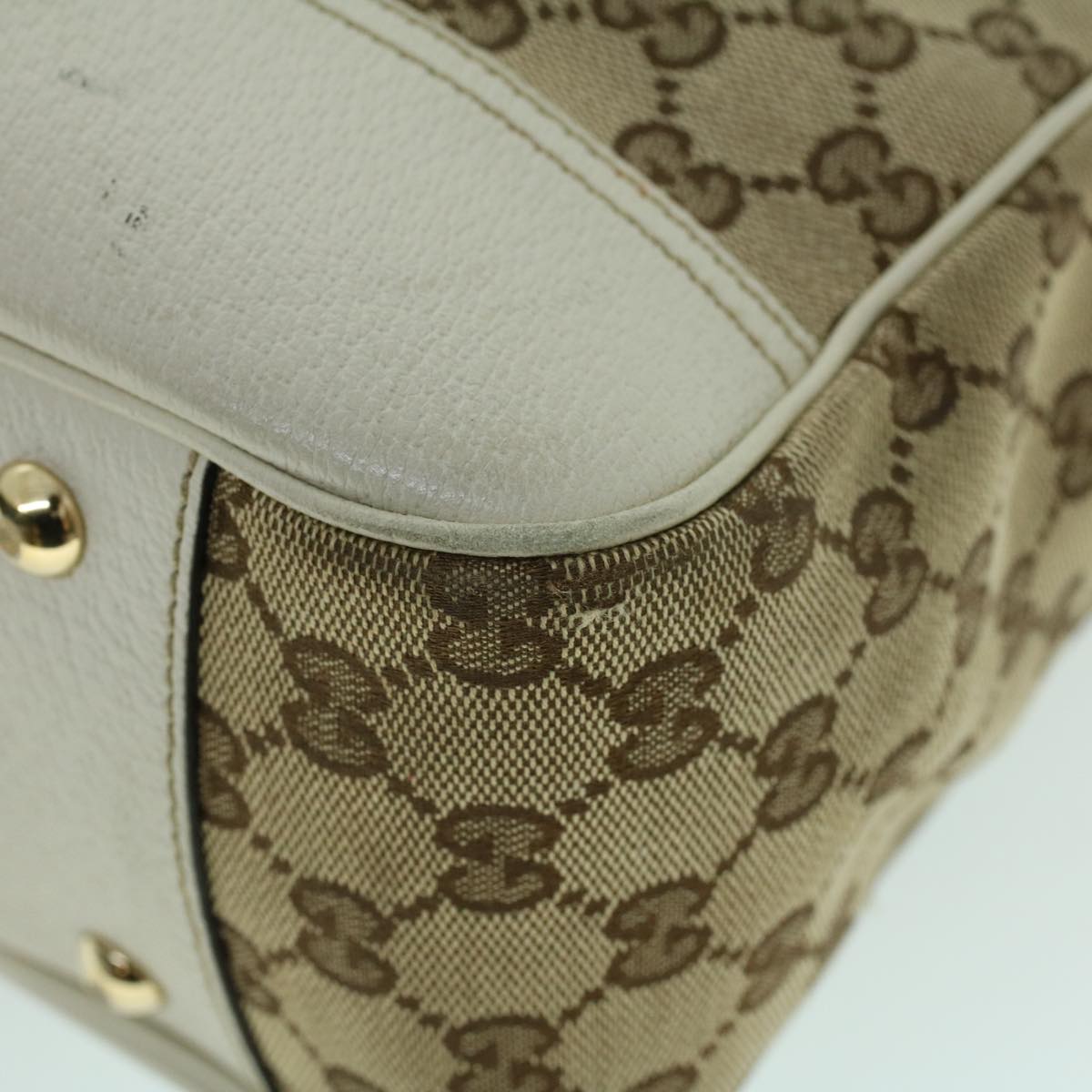 GUCCI GG Canvas Web Sherry Line Tote Bag Beige Red Green 163805 54012