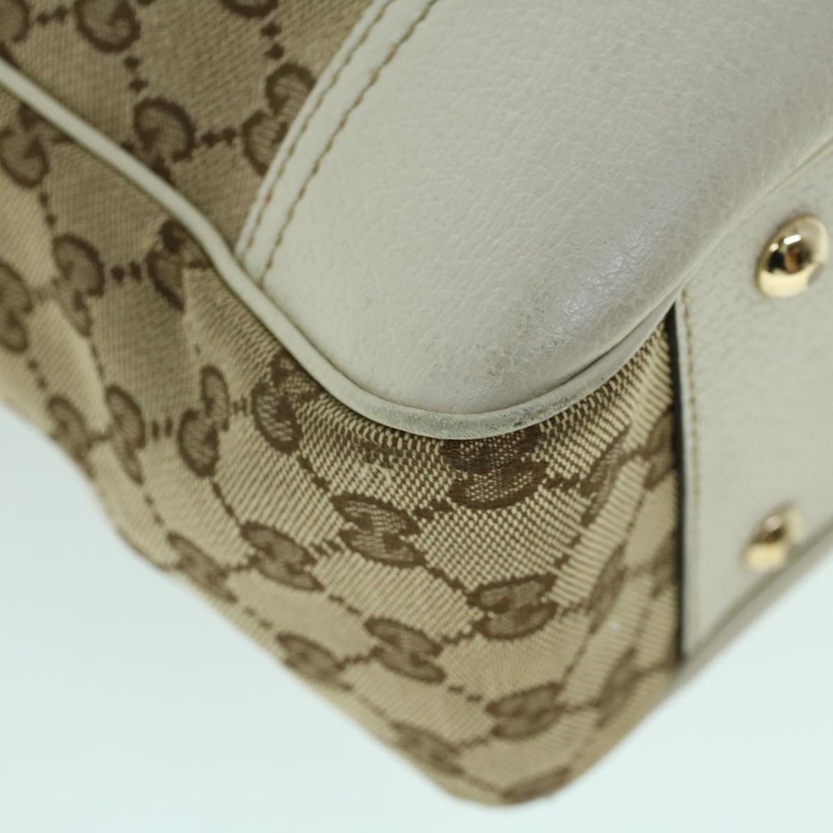 GUCCI GG Canvas Web Sherry Line Tote Bag Beige Red Green 163805 54012