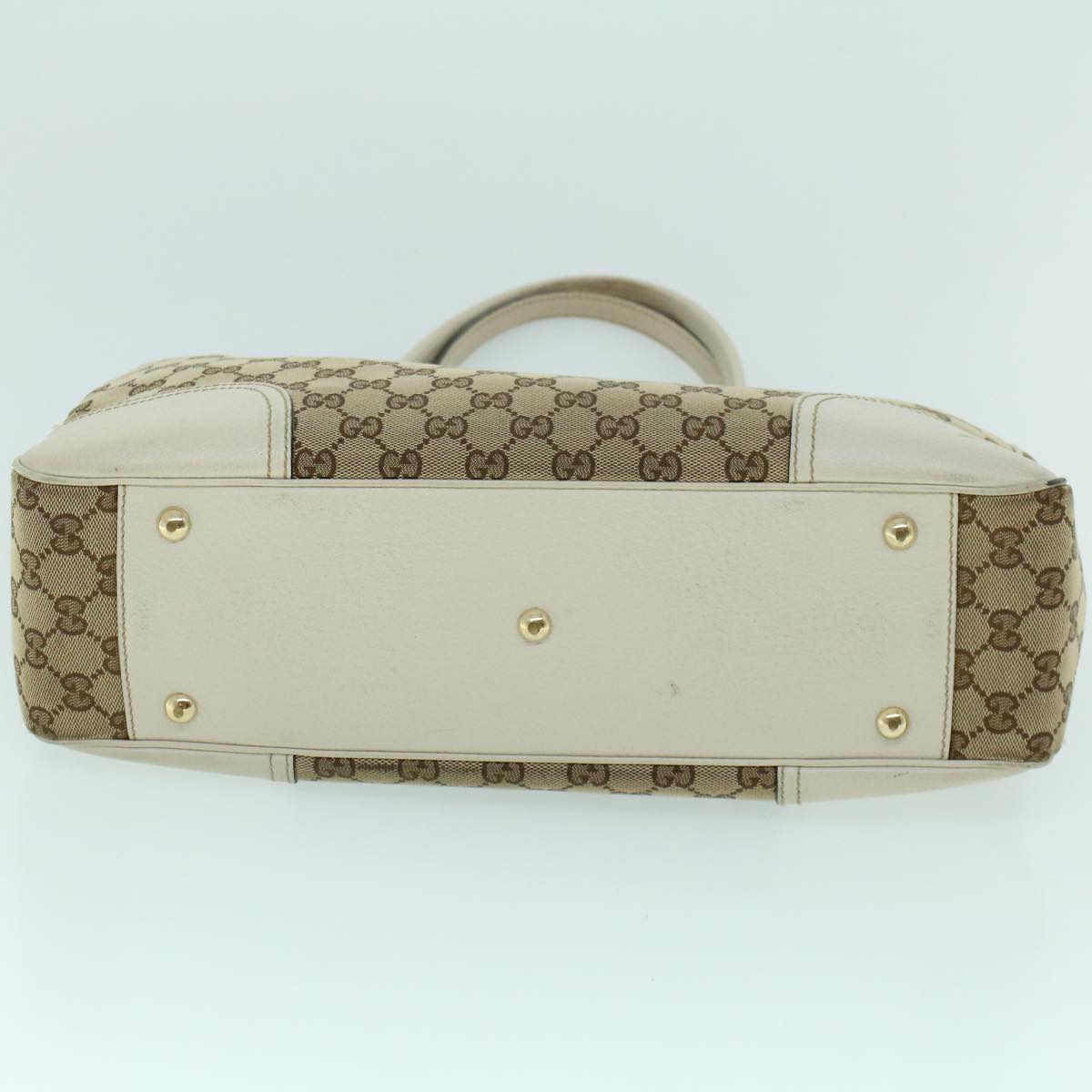 GUCCI GG Canvas Web Sherry Line Tote Bag Beige Red Green 163805 54012