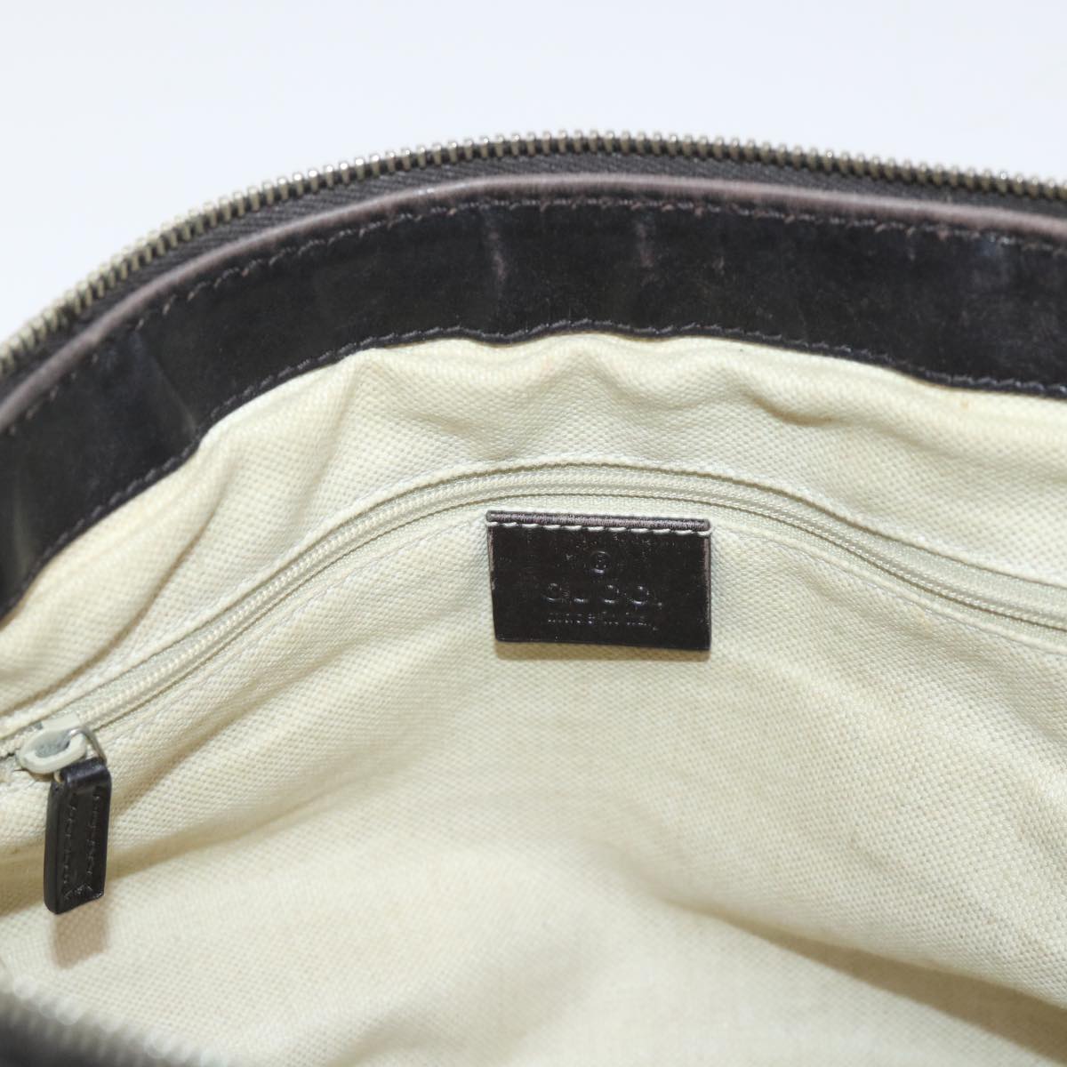 GUCCI GG Canvas Hand Bag Leather 2way Beige 247902 54014