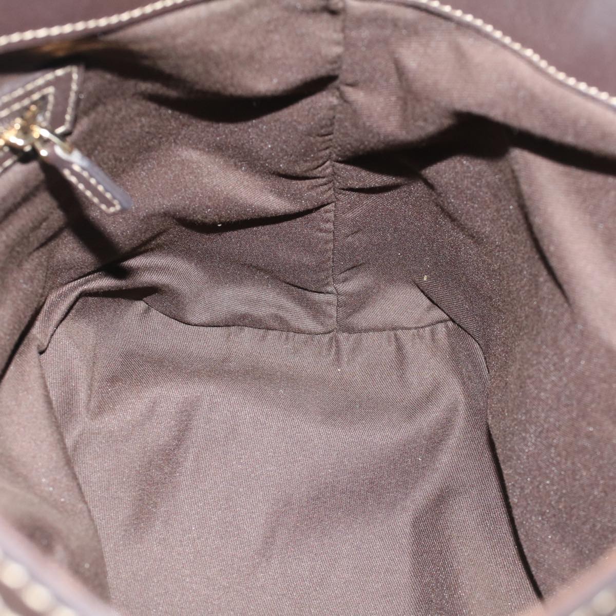 GUCCI GG Crystal Hand Bag Leather Beige 223964 54016