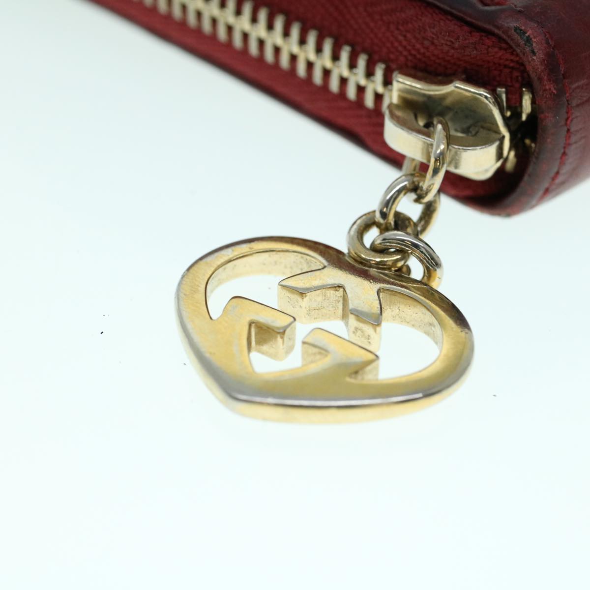 GUCCI GG Canvas Guccissima Long Wallet Wine Red 282477 54060