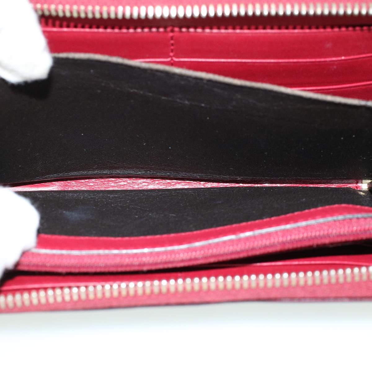 GUCCI GG Canvas Guccissima Long Wallet Wine Red 282477 54060