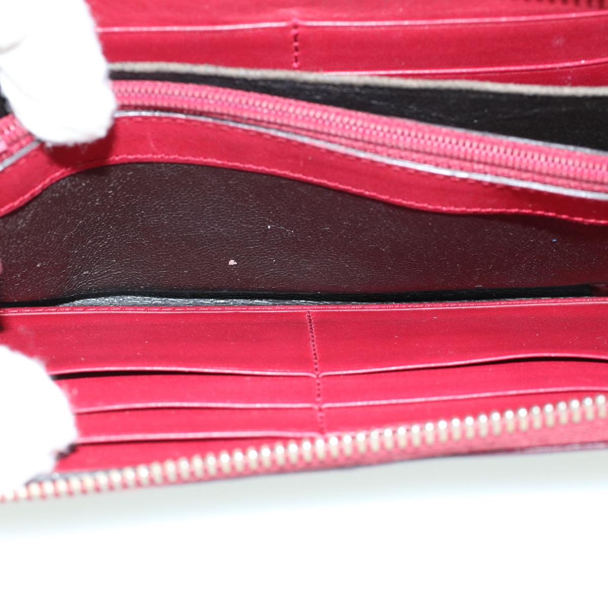 GUCCI GG Canvas Guccissima Long Wallet Wine Red 282477 54060