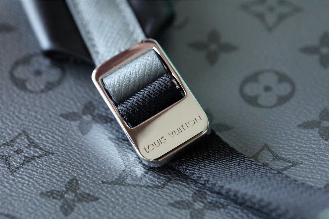 LV GLAMIscovery PM Backpack Monogram/Taiga Gunmetal Gray For Men, Bags, Backpack 15.7in/40cm LV M30835