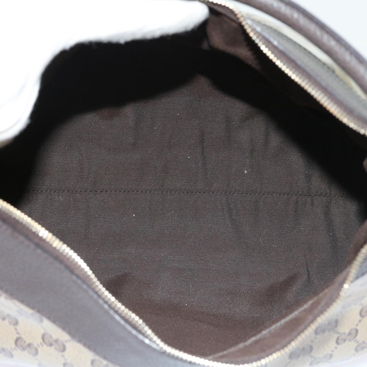 GUCCI GG Crystal Shoulder Bag Leather Beige 327786 54114