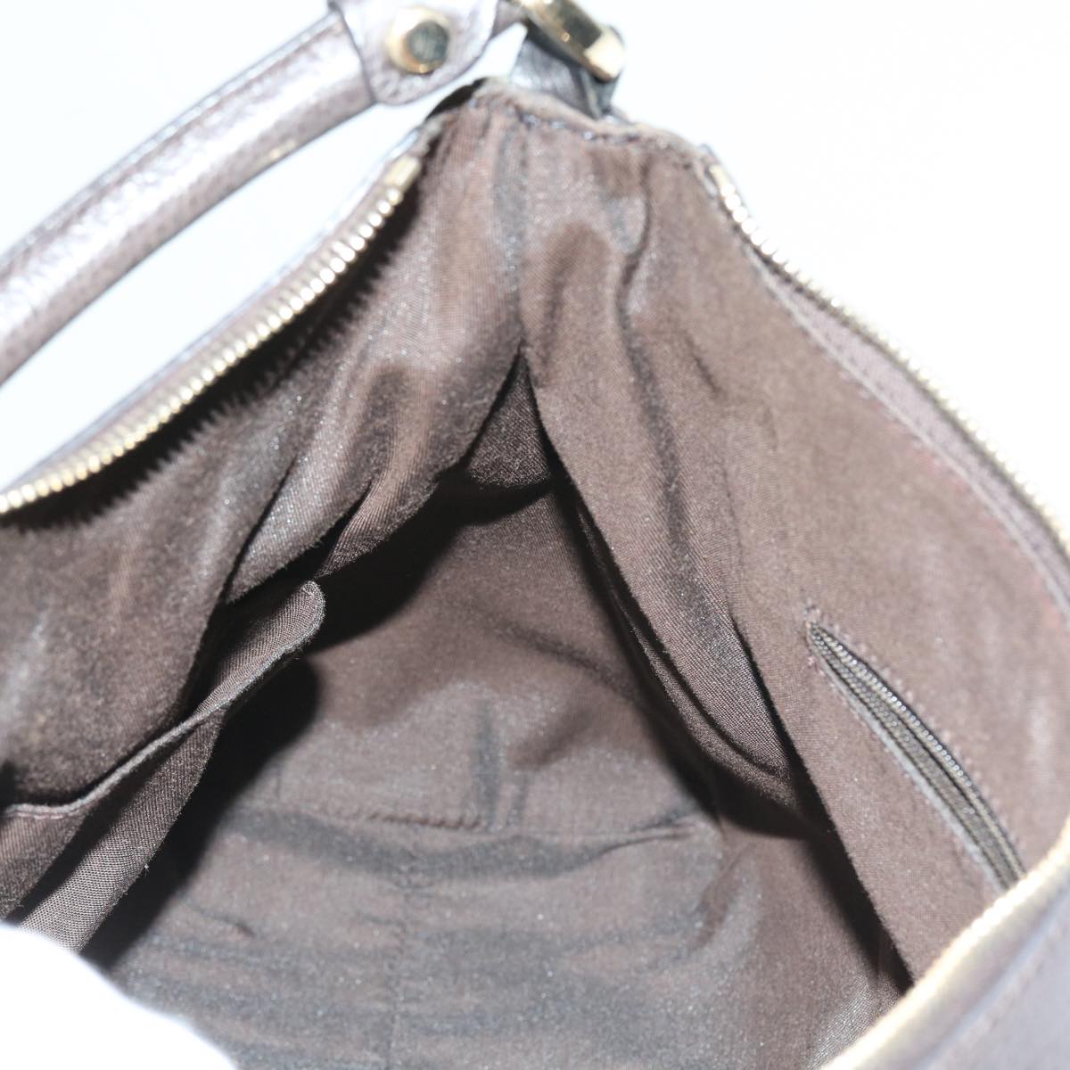 GUCCI GG Crystal Shoulder Bag Leather Beige 327786 54114