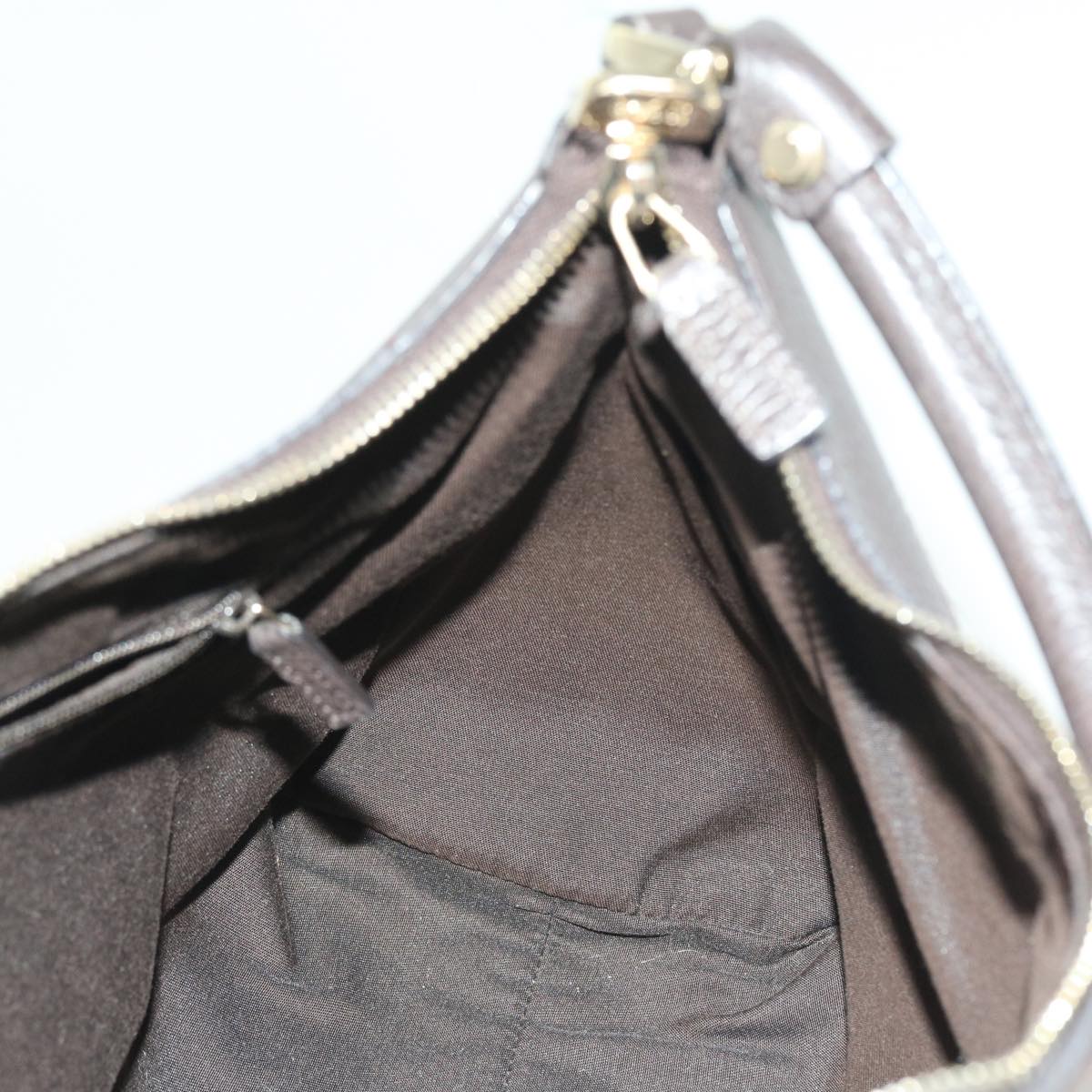 GUCCI GG Crystal Shoulder Bag Leather Beige 327786 54114