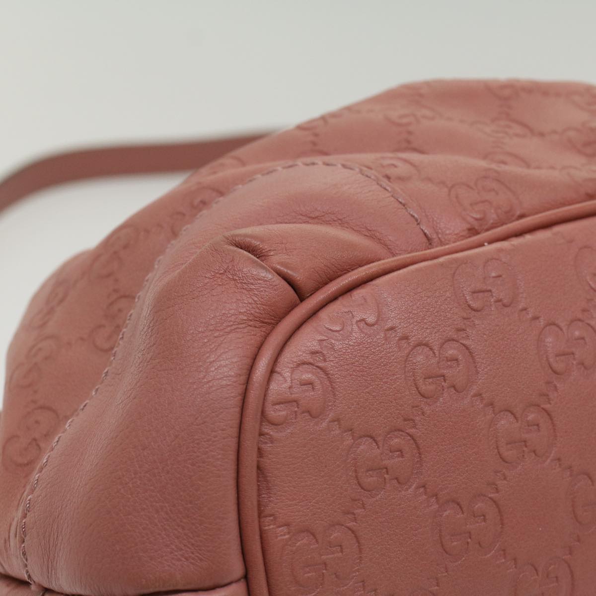 GUCCI GG Canvas Guccissima Hand Bag 2way Pink 247902 54115