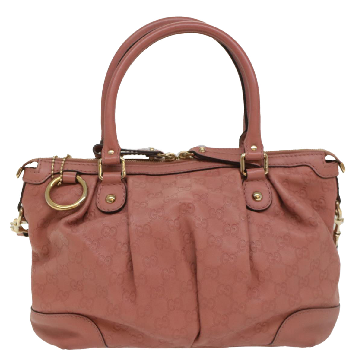 GUCCI GG Canvas Guccissima Hand Bag 2way Pink 247902 54115