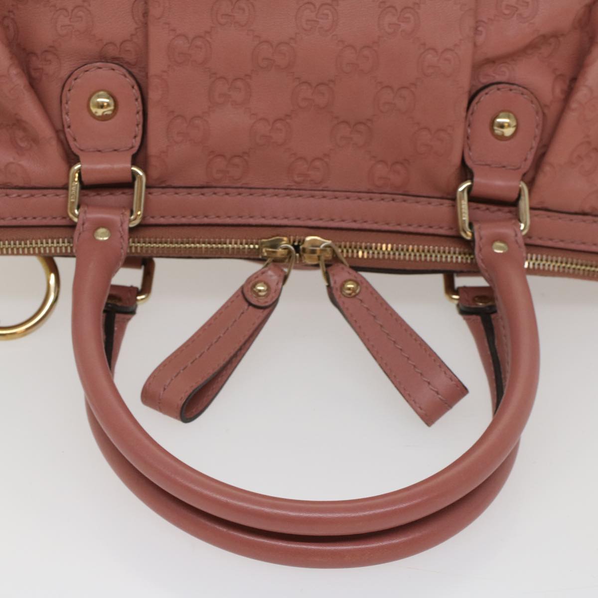GUCCI GG Canvas Guccissima Hand Bag 2way Pink 247902 54115