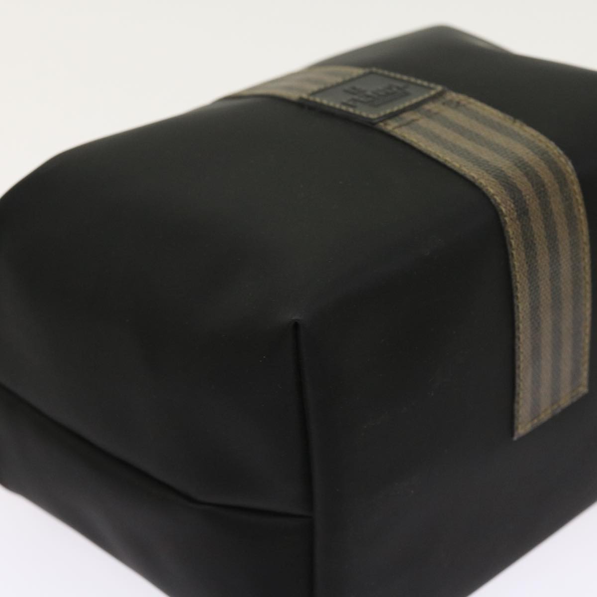 FENDI Pouch Pecan Canvas Black 54116