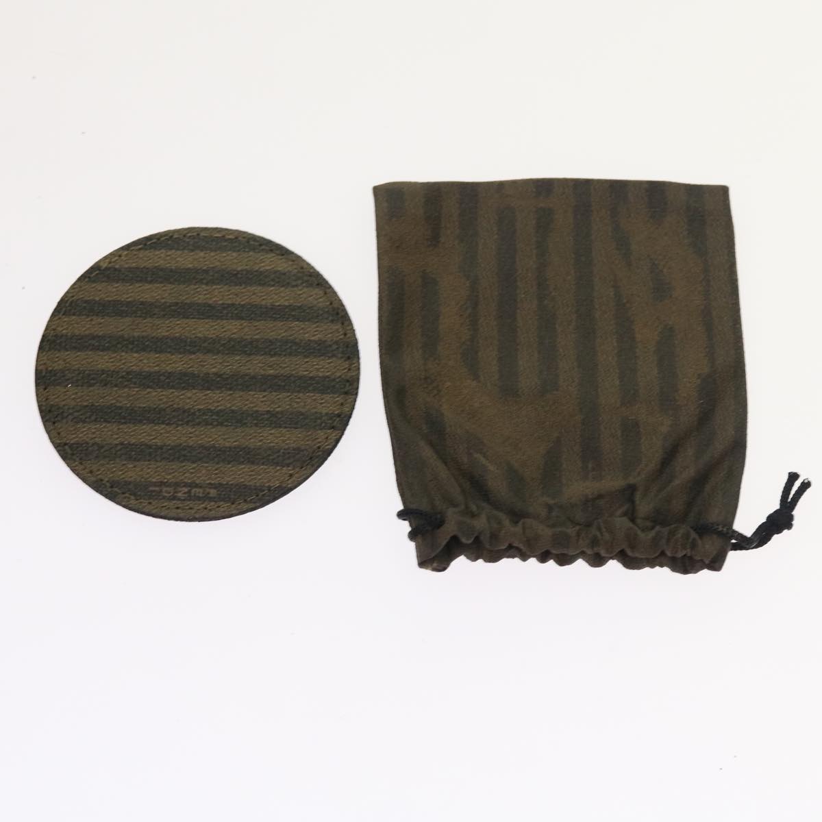 FENDI Pouch Pecan Canvas Black 54116