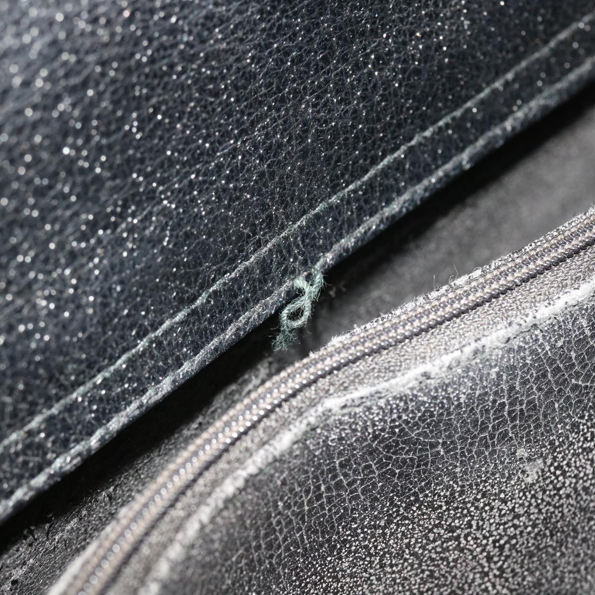 GUCCI Bamboo Hand Bag Leather Black 002 1186 0260 54124
