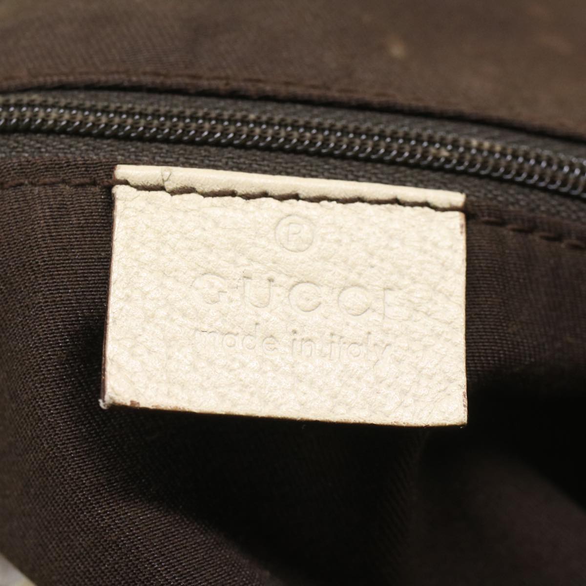 GUCCI GG Canvas Shoulder Bag Beige 130736 54128