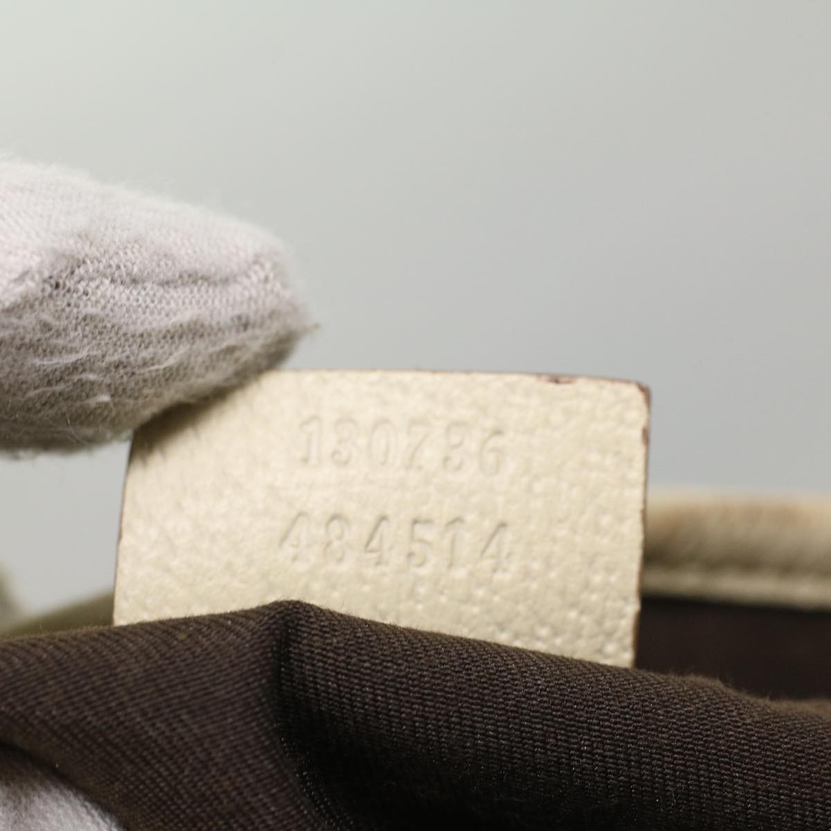 GUCCI GG Canvas Shoulder Bag Beige 130736 54128