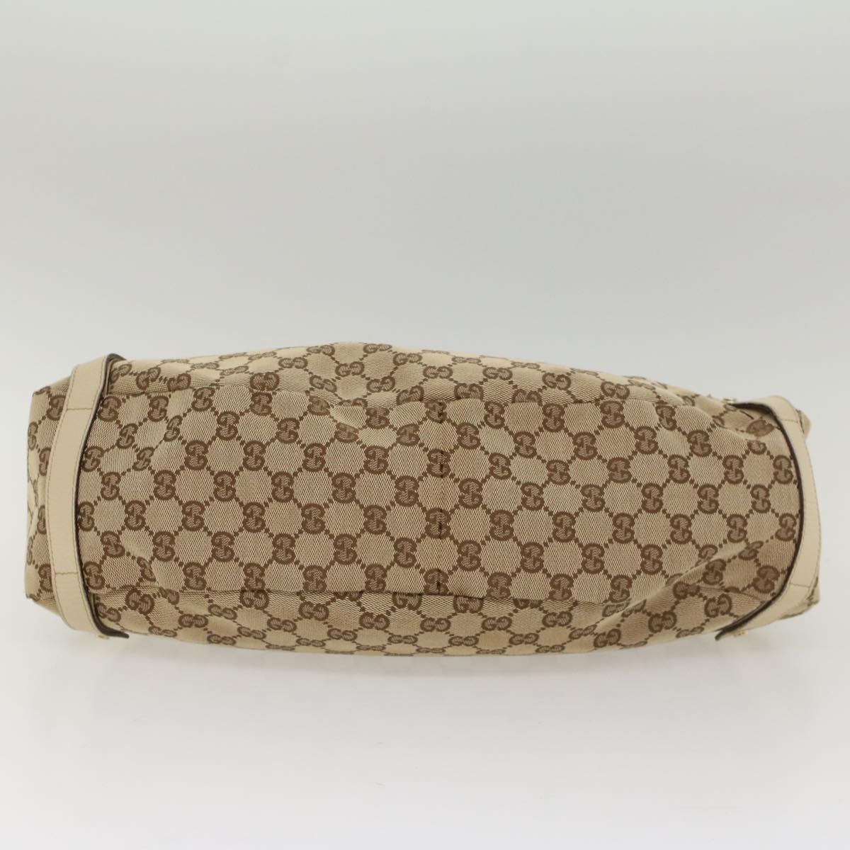 GUCCI GG Canvas Shoulder Bag Beige 130736 54128