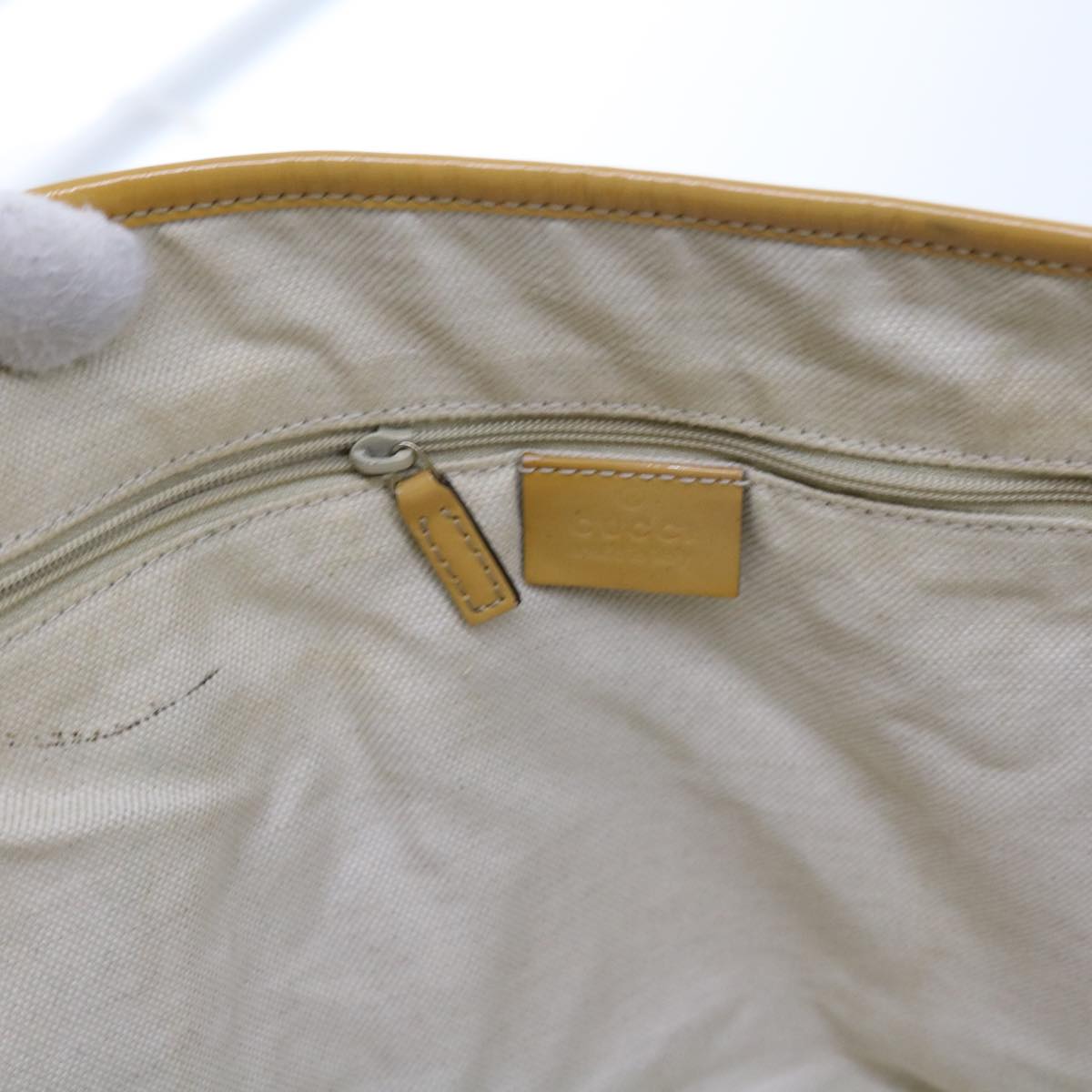 GUCCI GG Canvas Sherry Line Tote Bag Beige Pink white 211970 54129