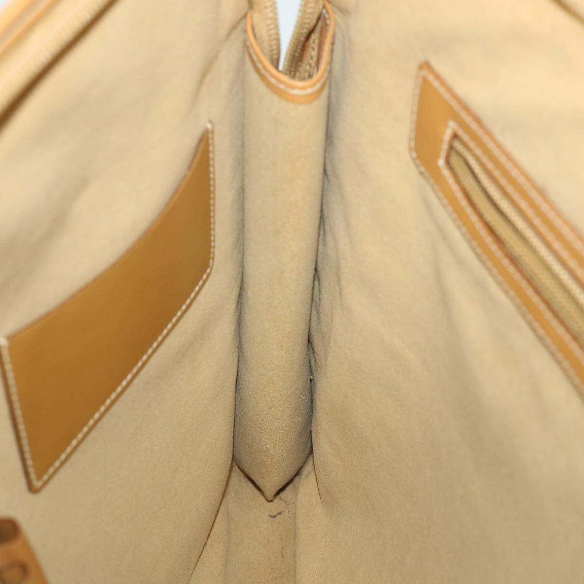 GUCCI GG Canvas Clutch Bag Leather Beige 54130