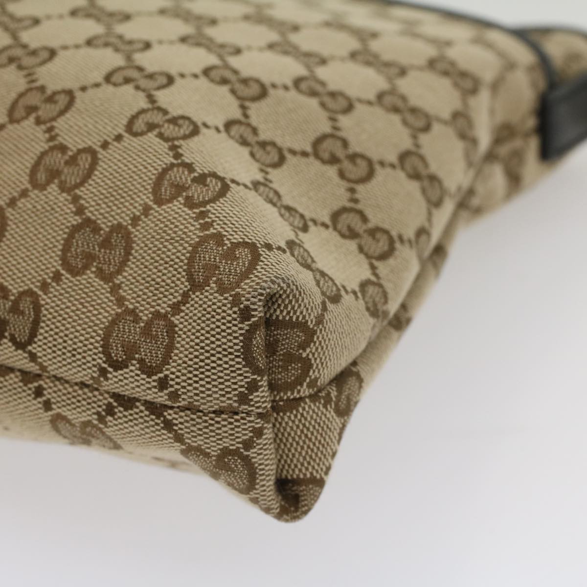 GUCCI GG Supreme Web Sherry Line Shoulder Bag Beige Red Green 388926 54134